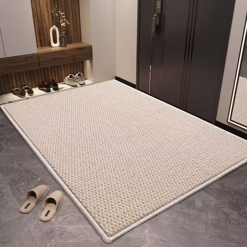 Welcome Door Mat with Non-Slip Base Absorbent Textured Indoor Entryway Rug - Image 15