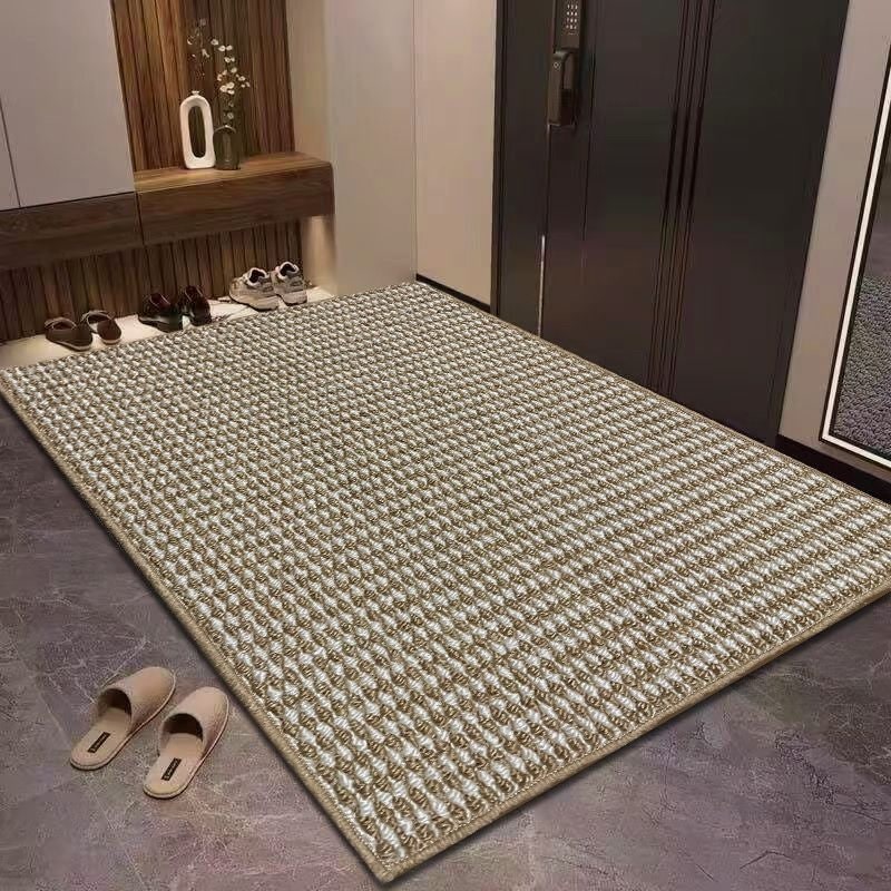 Welcome Door Mat with Non-Slip Base Absorbent Textured Indoor Entryway Rug - Image 17