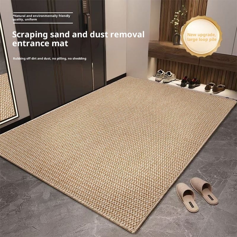 Welcome Door Mat with Non-Slip Base Absorbent Textured Indoor Entryway Rug - Image 18