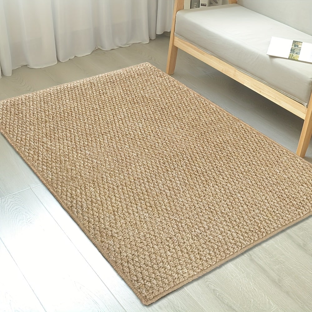 Welcome Door Mat with Non-Slip Base Absorbent Textured Indoor Entryway Rug - Image 4