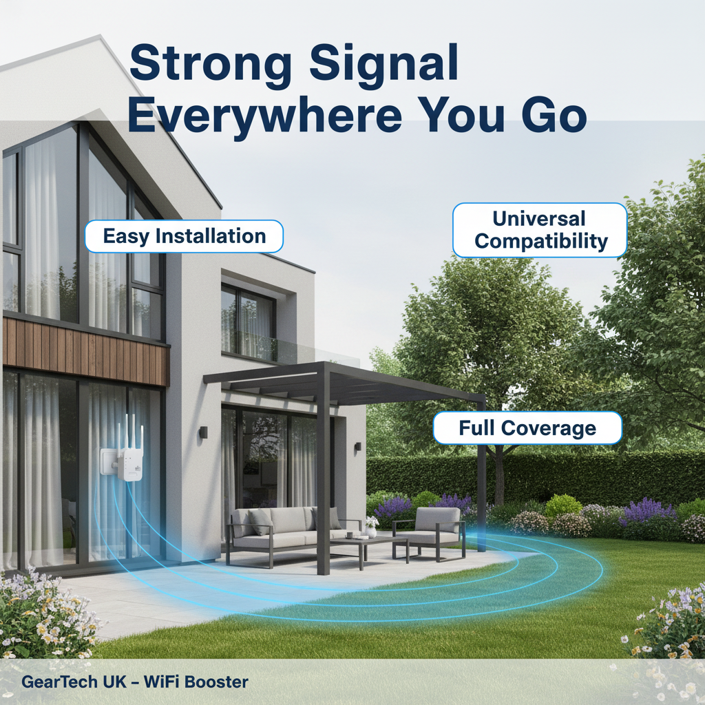 WIFI Extender and Booster with Four Antennas Dual Band Repeater Waterproof - Image 2