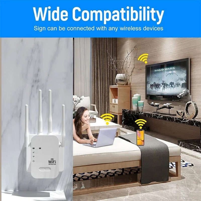 WIFI Extender and Booster with Four Antennas Dual Band Repeater Waterproof - Image 4