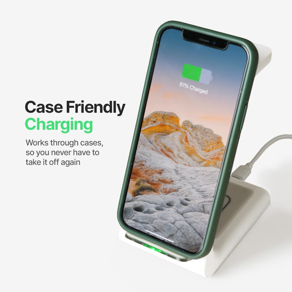 Wireless Charging Station with Qi Pad for Multiple Devices 3-In-1 Desktop Stand - Image 6