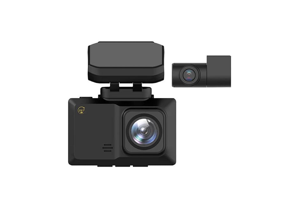 Wireless Dash Camera System with Front and Rear Lcd Screen and App Control for Car Dashboard - Image 2