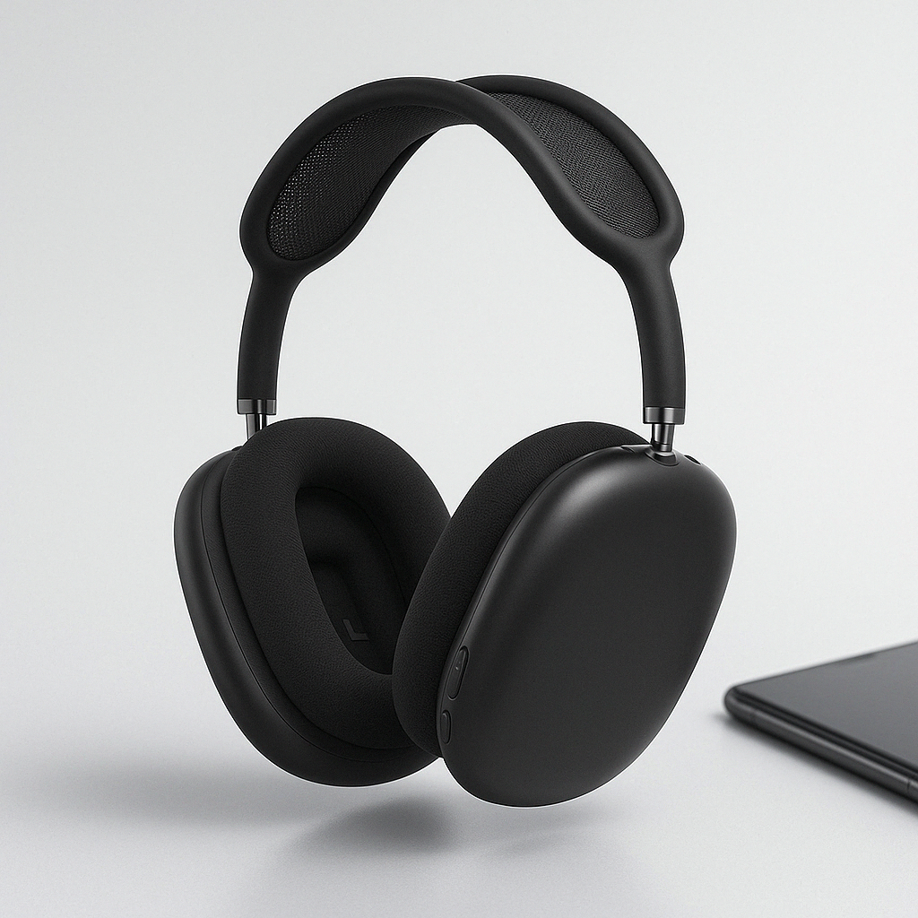 Wireless Over Ear Headphones with Active Noise Cancellation and Mesh Headband - Image 4