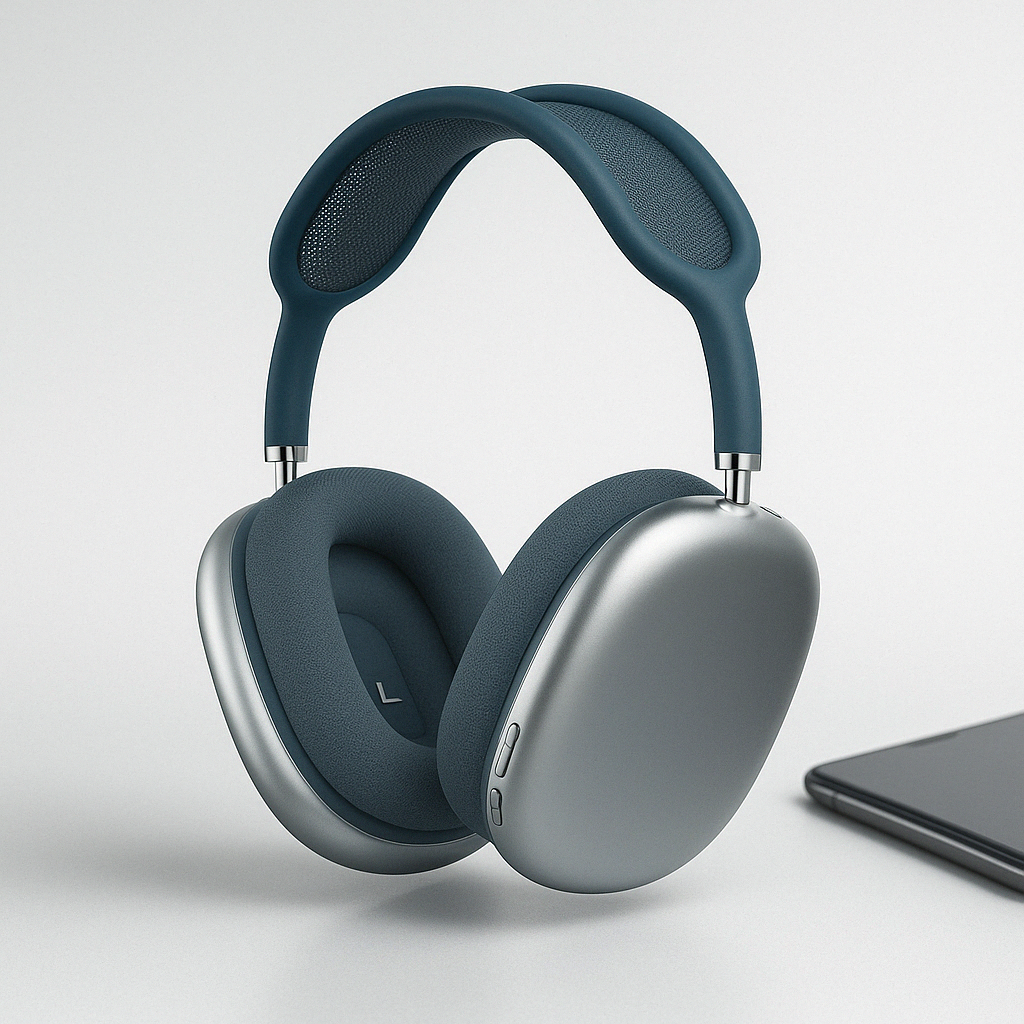 Wireless Over Ear Headphones with Active Noise Cancellation and Mesh Headband - Image 5