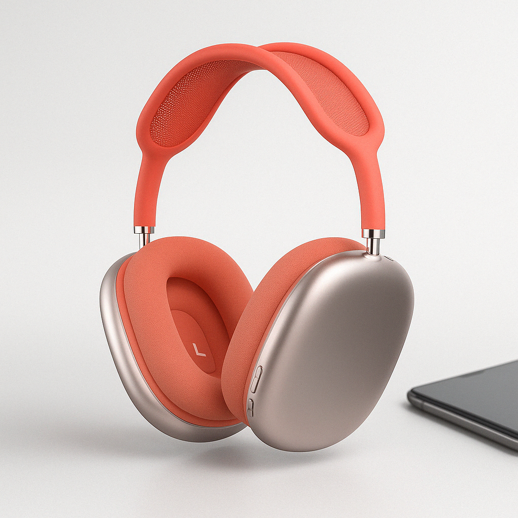 Wireless Over Ear Headphones with Active Noise Cancellation and Mesh Headband - Image 6
