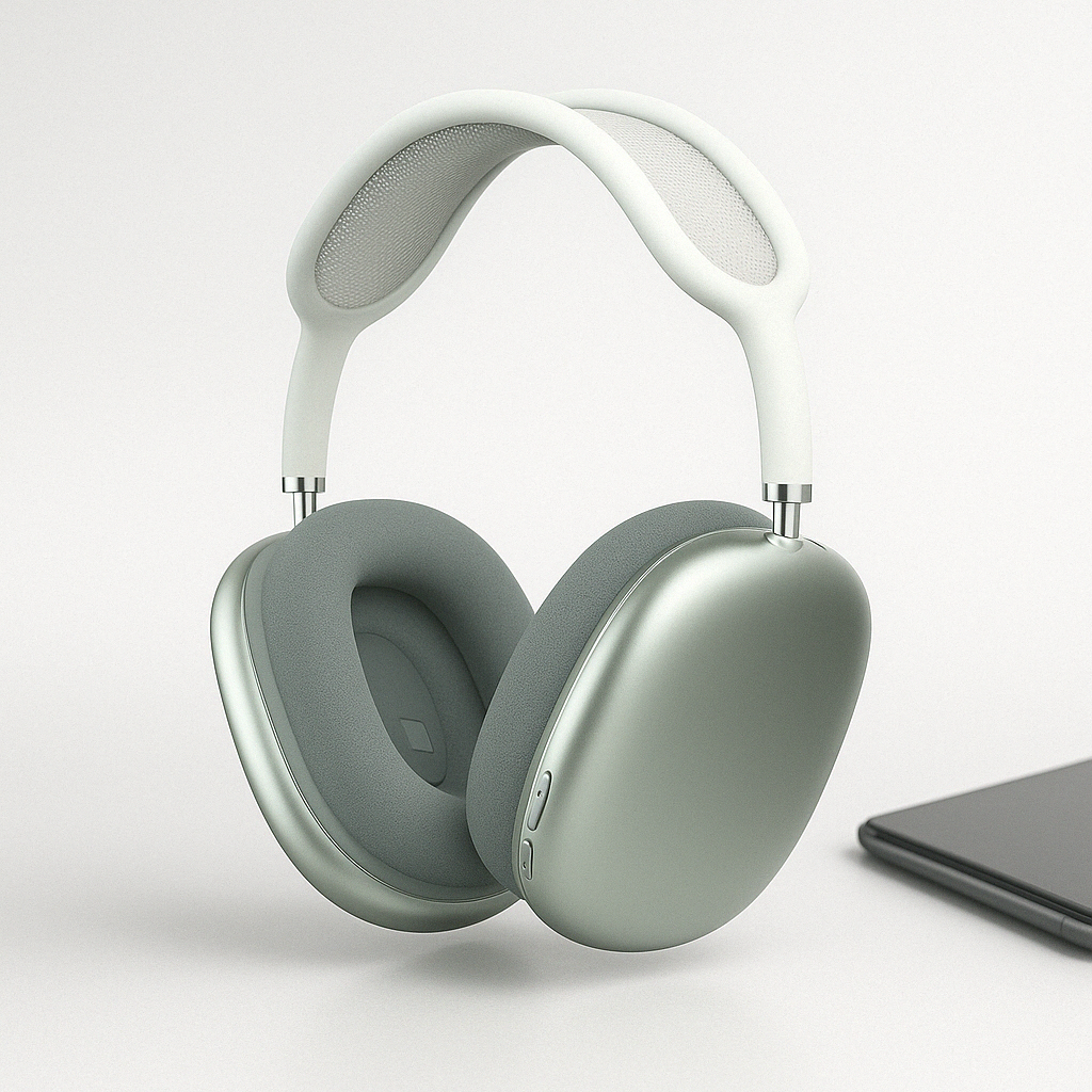 Wireless Over Ear Headphones with Active Noise Cancellation and Mesh Headband - Image 7