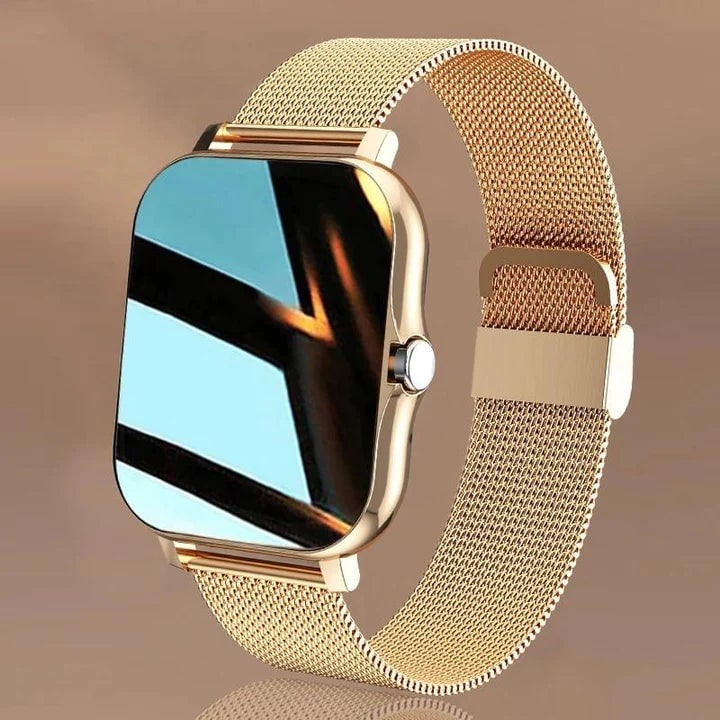 Women's Smartwatch with Fitness Tracking GPS Mesh Metal Band and Touch Screen Display - Image 10