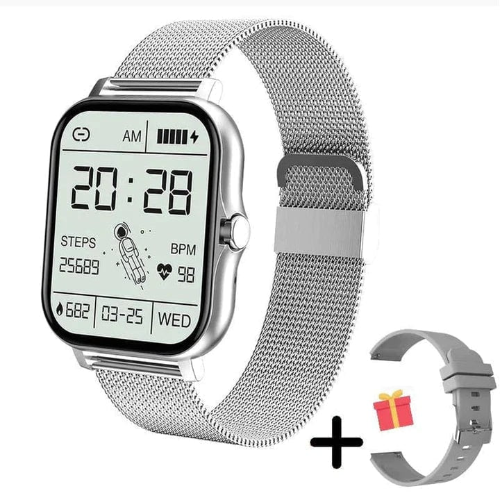 Women's Smartwatch with Fitness Tracking GPS Mesh Metal Band and Touch Screen Display - Image 5